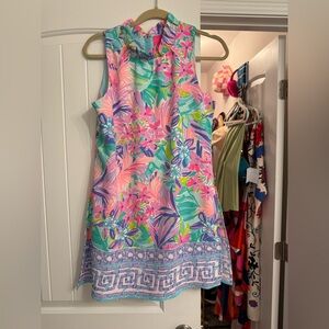Lilly Pulitzer Pink and Blue Floral Skort Dress